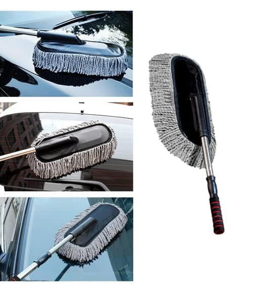 Soft Microfiber Car Duster with Extendable Handle – Scratch-Free, Lint-Free Cleaning Tool for Car Interiors & Exteriors – Washable & Reusable – Ideal for SUVs, Trucks, RVs, and Home Use - Image 2