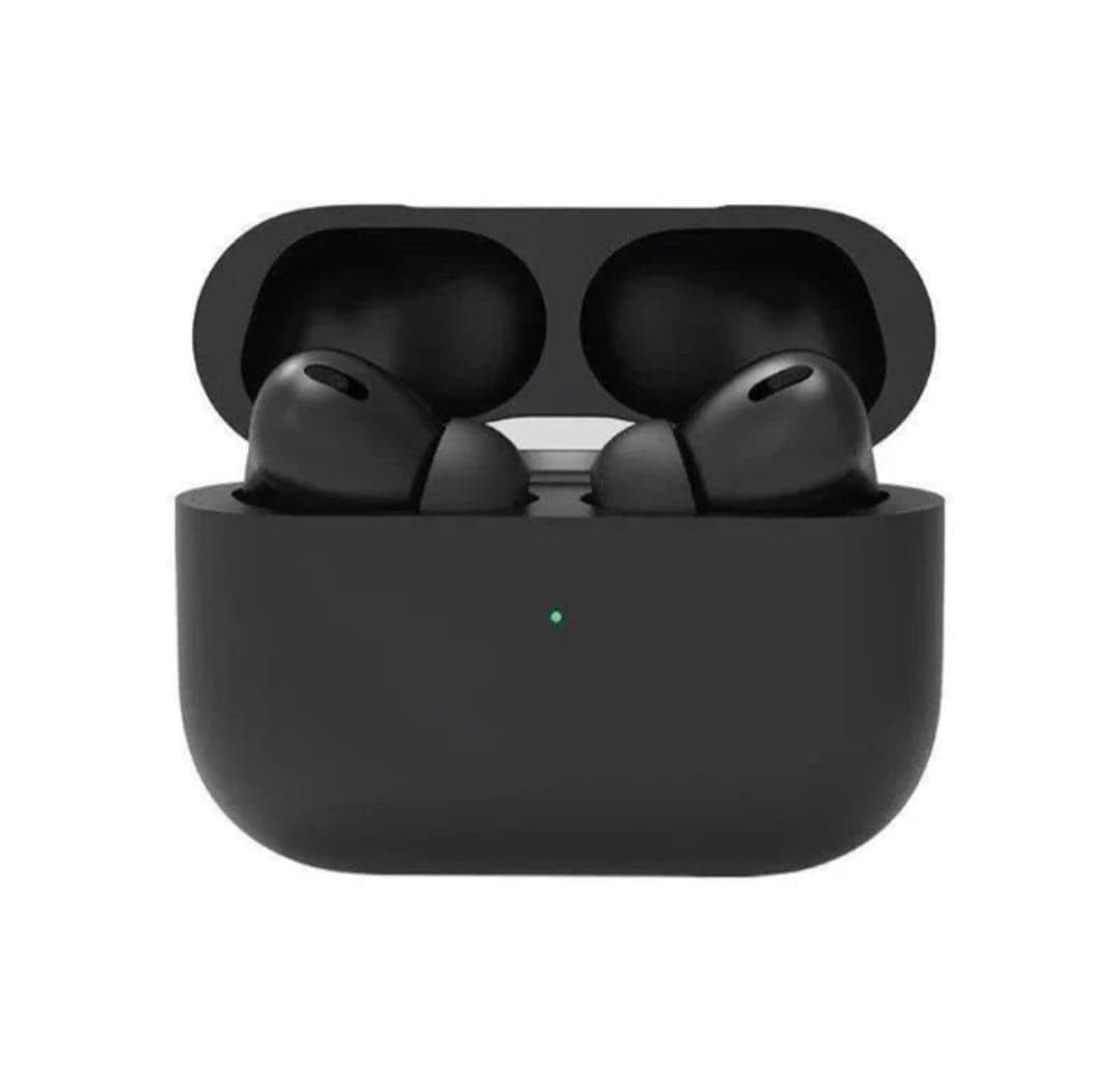 Wireless Earbuds with Premium Black Design & Wireless Charging